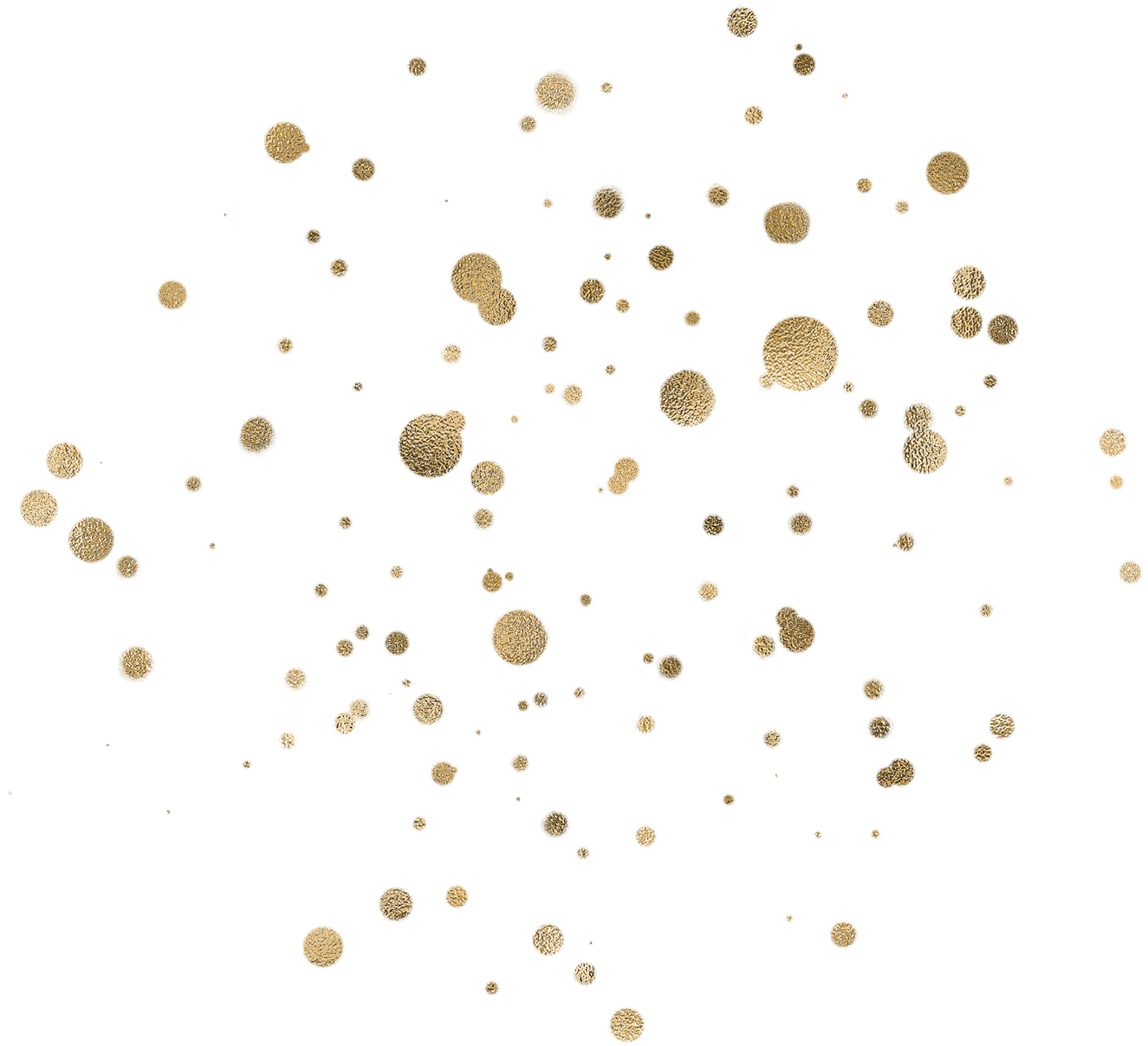 Gold Glitter Dots